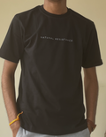 Black cotton t-shirt NR